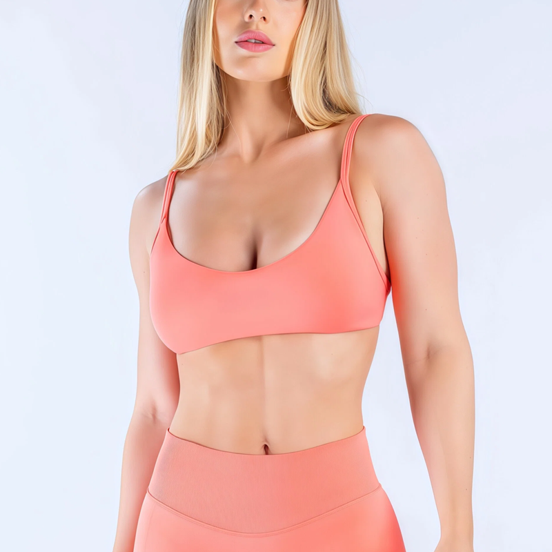 Sports Bra High Impact - HISTELLO Impact Scoop Neck BH Damen